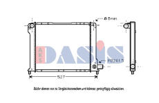 Chladič, chlazení motoru AKS DASIS 080470N