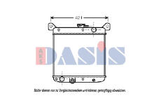 Chladič, chlazení motoru AKS DASIS 081300N