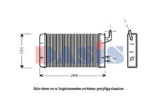 Výměník tepla, vnitřní vytápění AKS DASIS 089050N