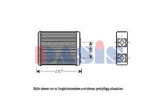 Výměník tepla, vnitřní vytápění AKS DASIS 096005N