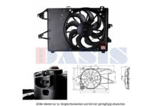 Větrák, chlazení motoru AKS DASIS 098119N