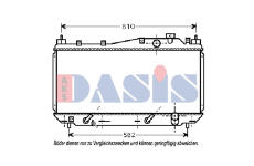 Chladič, chlazení motoru AKS DASIS 100025N