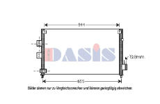 Kondenzátor, klimatizace AKS DASIS 102026N