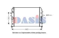 Chladič, chlazení motoru AKS DASIS 110061N