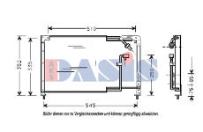 Kondenzátor, klimatizace AKS DASIS 112004N