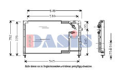 Kondenzátor, klimatizace AKS DASIS 112030N