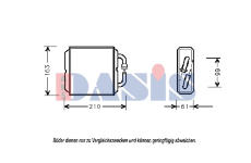 Výměník tepla, vnitřní vytápění AKS DASIS 119000N