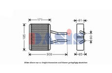 Výměník tepla, vnitřní vytápění AKS DASIS 119001N
