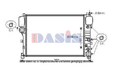 Chladič, chlazení motoru AKS DASIS 120099N
