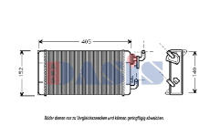 Výměník tepla, vnitřní vytápění AKS DASIS 129007N
