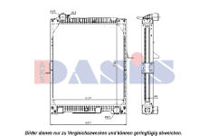 Chladič, chlazení motoru AKS DASIS 131100N