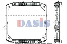 Chladič, chlazení motoru AKS DASIS 131810N