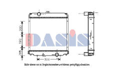 Chladič, chlazení motoru AKS DASIS 140043N