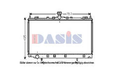 Chladič, chlazení motoru AKS DASIS 140097N