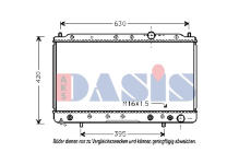 Chladič, chlazení motoru AKS DASIS 140950N