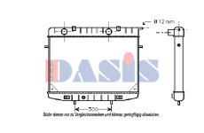 Chladič, chlazení motoru AKS DASIS 150720N