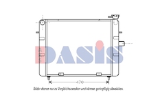 Chladič, chlazení motoru AKS DASIS 150860N