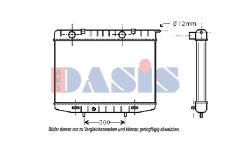 Chladič, chlazení motoru AKS DASIS 151800N