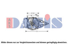 Větrák, chlazení motoru AKS DASIS 158127N