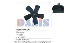 Větrák, chlazení motoru AKS DASIS 158280N