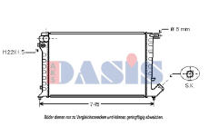 Chladič, chlazení motoru AKS DASIS 160014N