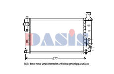 Chladič, chlazení motoru AKS DASIS 160068N