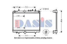 Chladič, chlazení motoru AKS DASIS 160074N