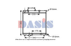 Chladič, chlazení motoru AKS DASIS 160113N
