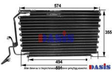 Kondenzátor, klimatizace AKS DASIS 162040N