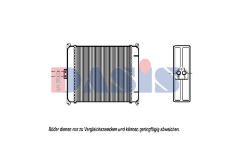 Výměník tepla, vnitřní vytápění AKS DASIS 169060N