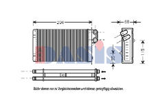 Výměník tepla, vnitřní vytápění AKS DASIS 169100N