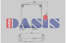 Olejový chladič, motorový olej AKS DASIS 176150N