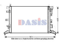 Chladič, chlazení motoru AKS DASIS 180074N