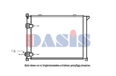 Chladič, chlazení motoru AKS DASIS 181140N
