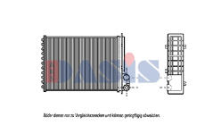 Výměník tepla, vnitřní vytápění AKS DASIS 189110N