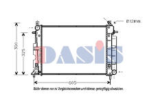 Chladič, chlazení motoru AKS DASIS 190190N