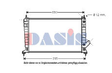Chladič, chlazení motoru AKS DASIS 190300N