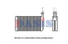 Výměník tepla, vnitřní vytápění AKS DASIS 199010N