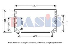 Kondenzátor, klimatizace AKS DASIS 212016N