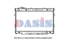 Chladič, chlazení motoru AKS DASIS 213420N