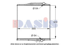 Chladič, chlazení motoru AKS DASIS 280005S