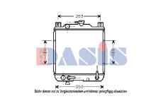 Chladič, chlazení motoru AKS DASIS 320200N