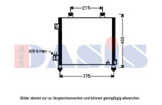 Kondenzátor, klimatizace AKS DASIS 322027N