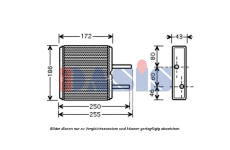 Výměník tepla, vnitřní vytápění AKS DASIS 329003N