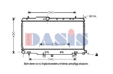 Chladič, chlazení motoru AKS DASIS 350027N