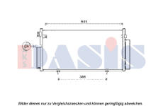 Kondenzátor, klimatizace AKS DASIS 352017N