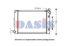 Chladič, chlazení motoru AKS DASIS 370037N