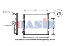 Kondenzátor, klimatizace AKS DASIS 372020N
