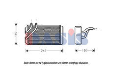 Výměník tepla, vnitřní vytápění AKS DASIS 379040N