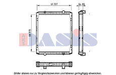 Chladič, chlazení motoru AKS DASIS 390011N